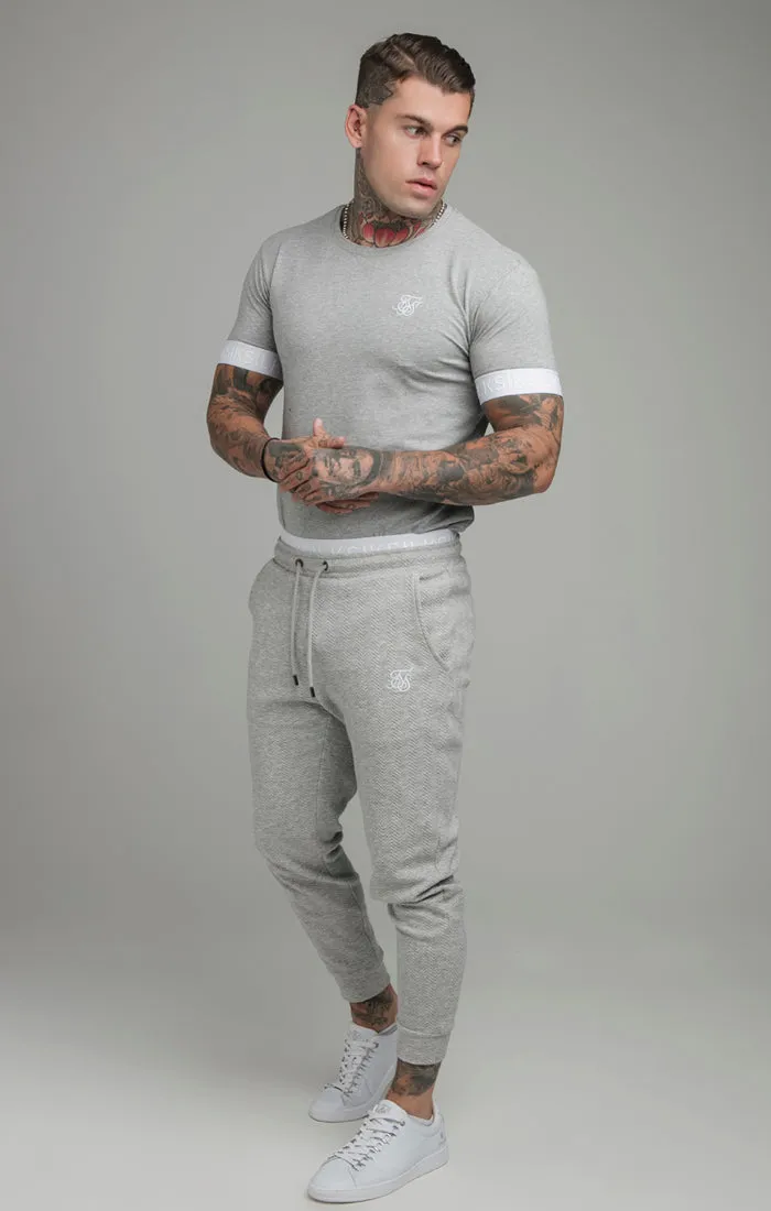 Grey Elastic Cuff T-Shirt sold by Siksilk product image thumbnail 3