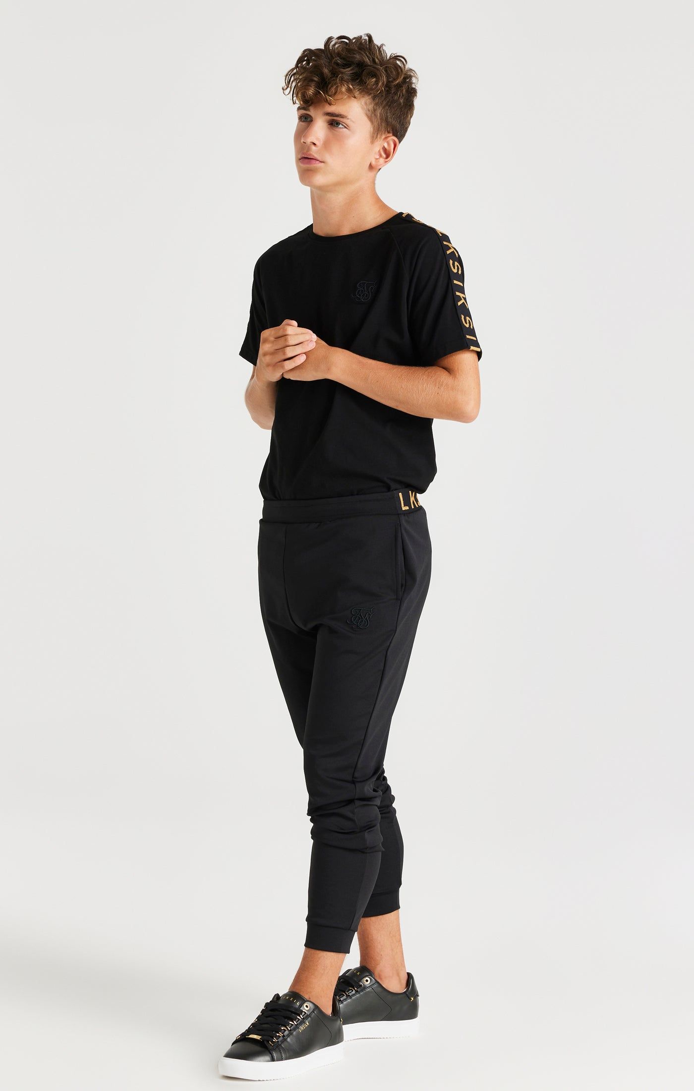 SikSilk Taped Joggers - Black sold by Siksilk product image thumbnail 3