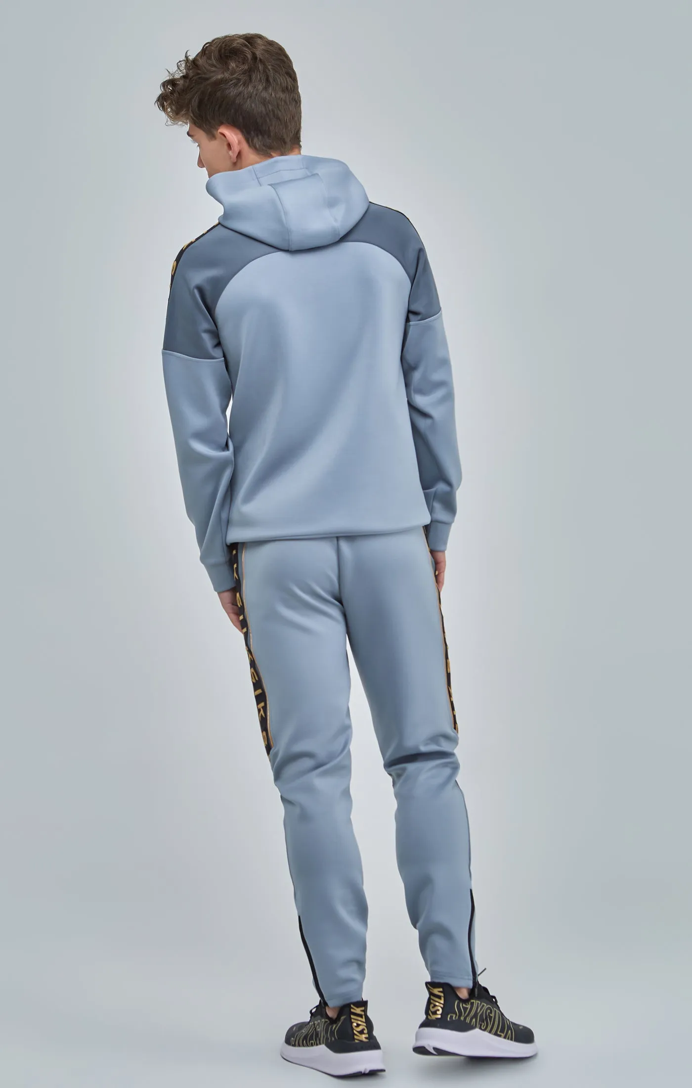 Boys Grey Taped Tracksuit sold by Siksilk product image thumbnail 5