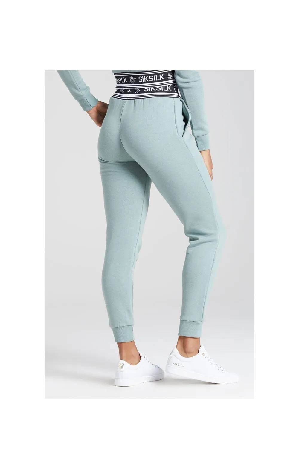 SikSilk Logo Ribbed Track Pant - Sage sold by Siksilk product image thumbnail 4