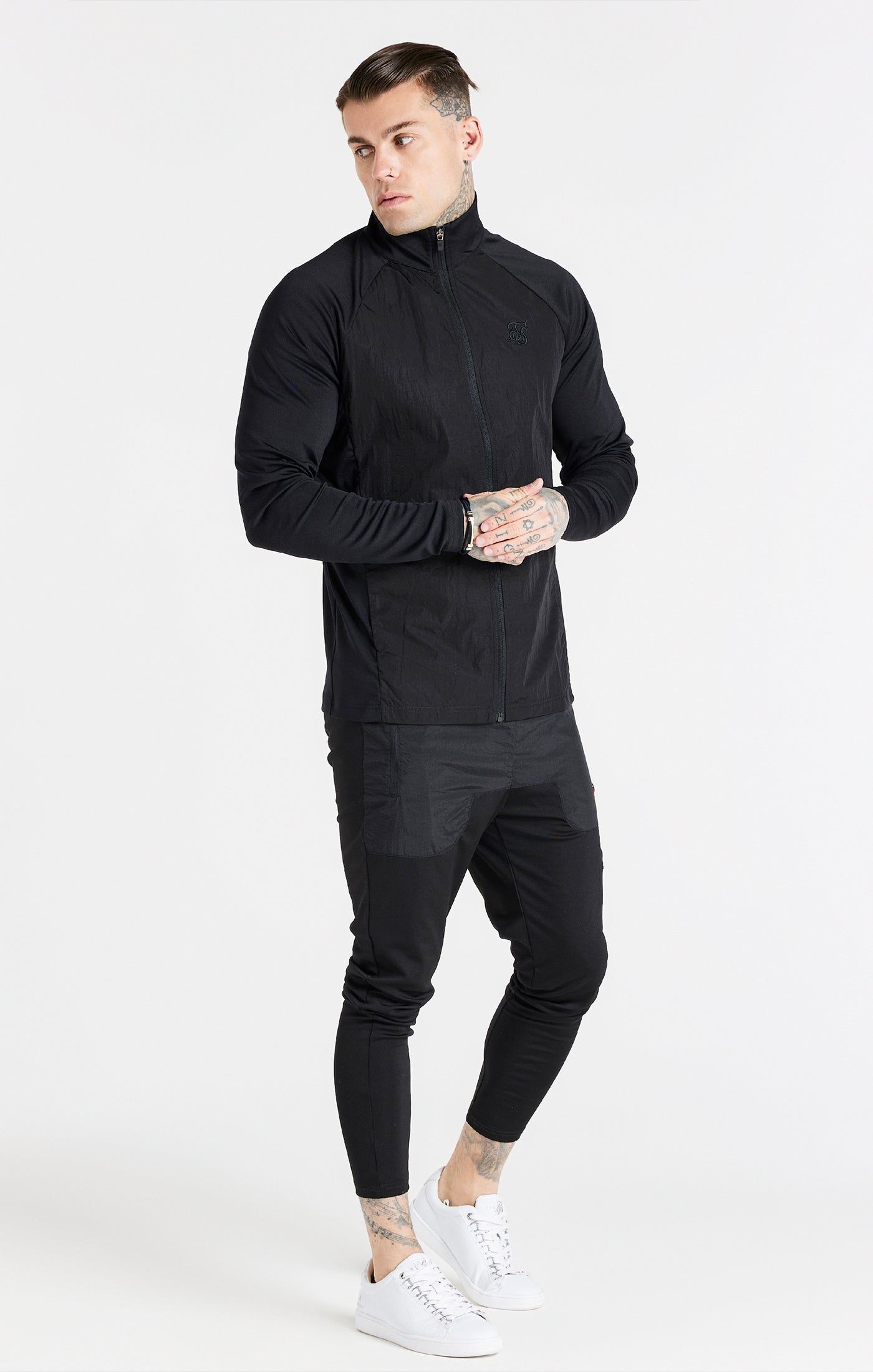 Black Adapt Funnel Zip Through sold by Siksilk product image thumbnail 3