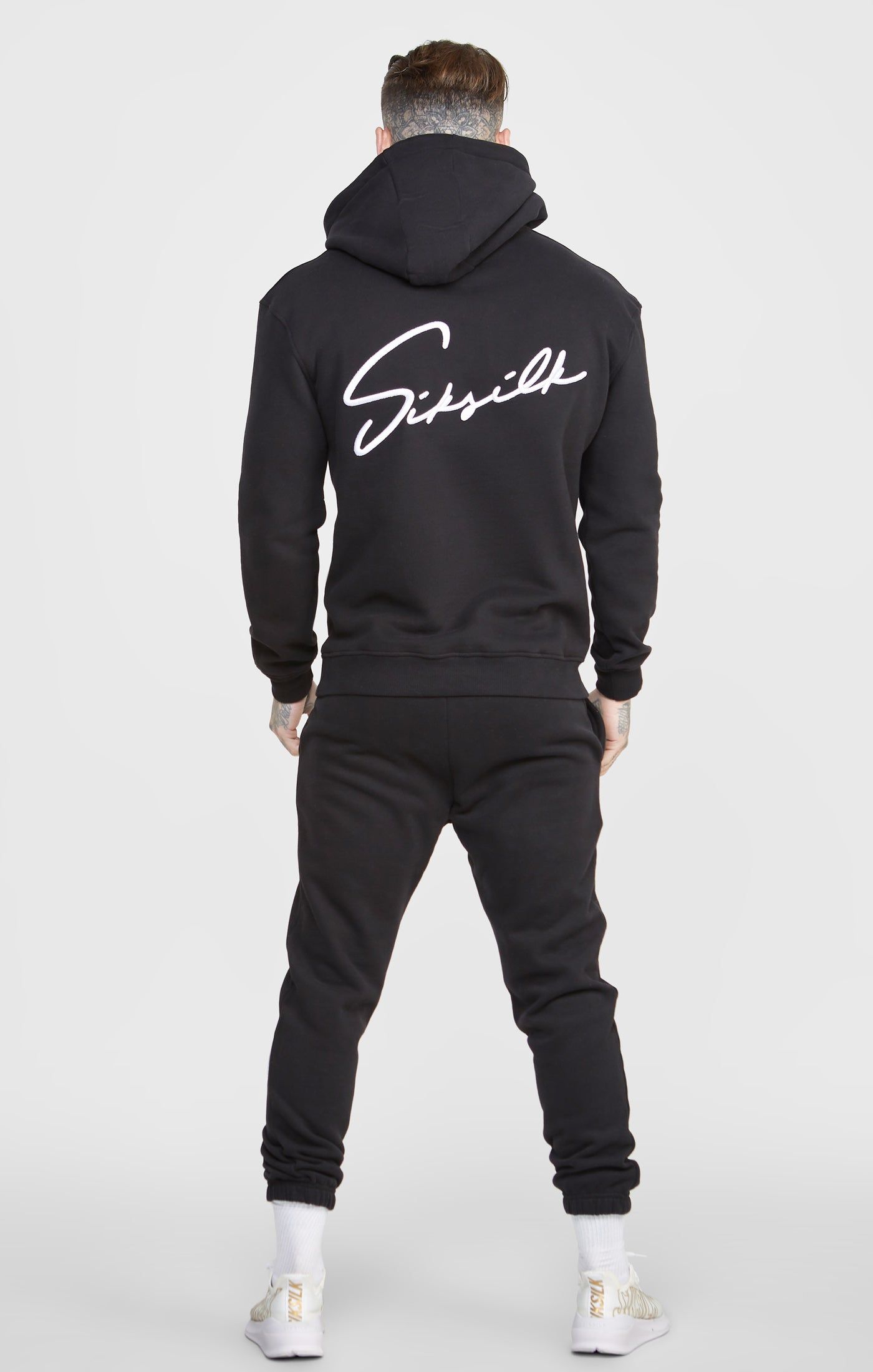 Script Embroidery Hood sold by Siksilk product image thumbnail 5