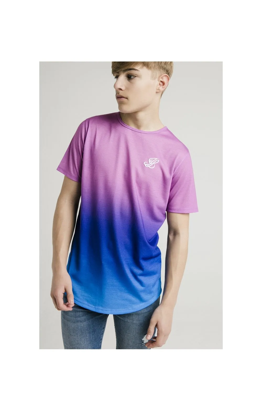 Illusive London Fade Tee - Pink & Blue sold by Siksilk product image thumbnail 3