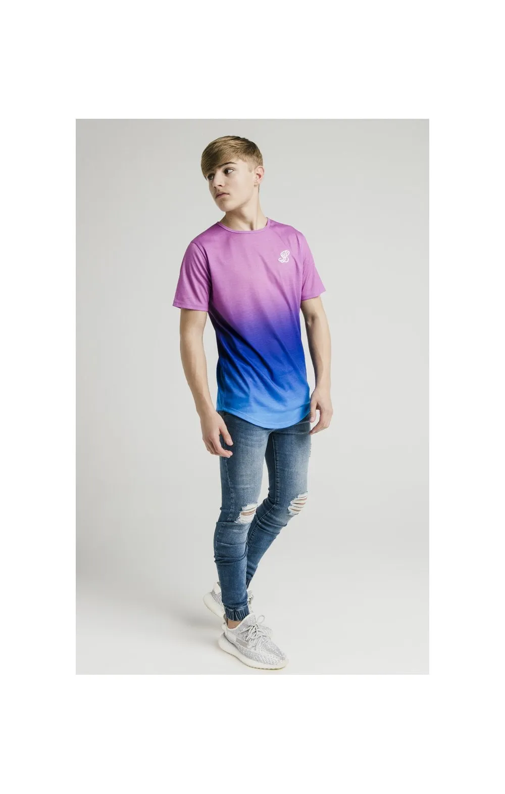 Illusive London Fade Tee - Pink & Blue sold by Siksilk product image thumbnail 4