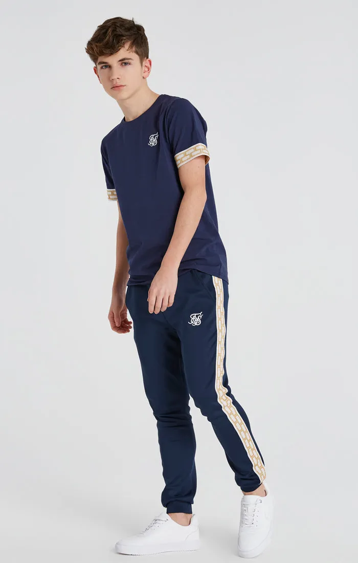 Boys Navy Taped Jogger sold by Siksilk product image thumbnail 4