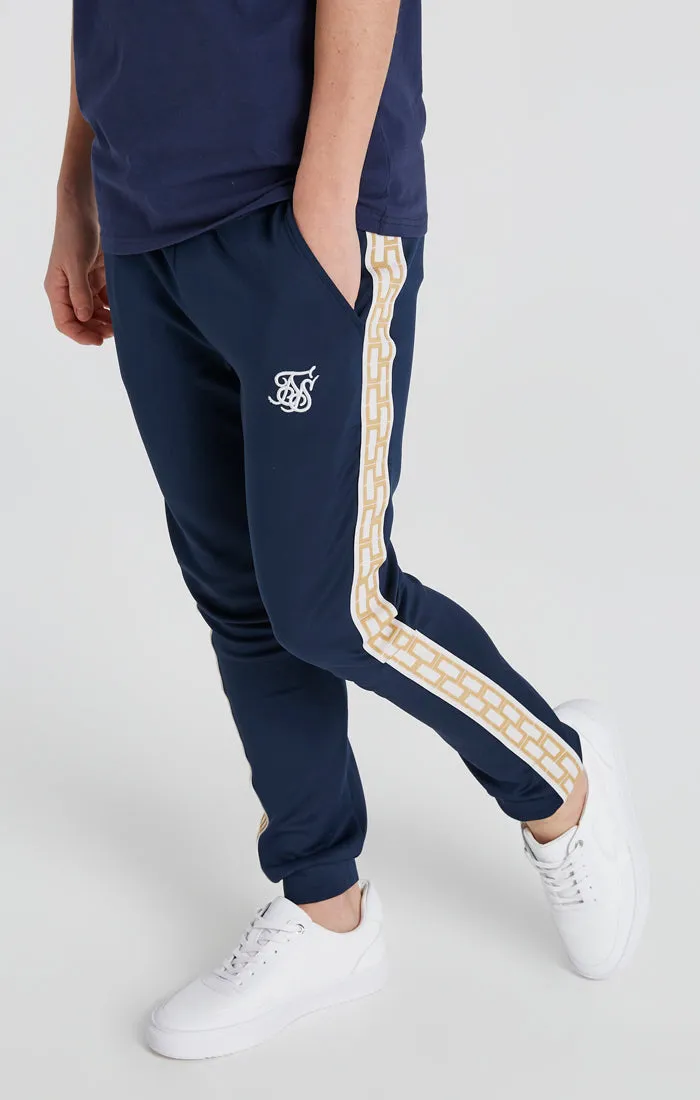 Boys Navy Taped Jogger sold by Siksilk
