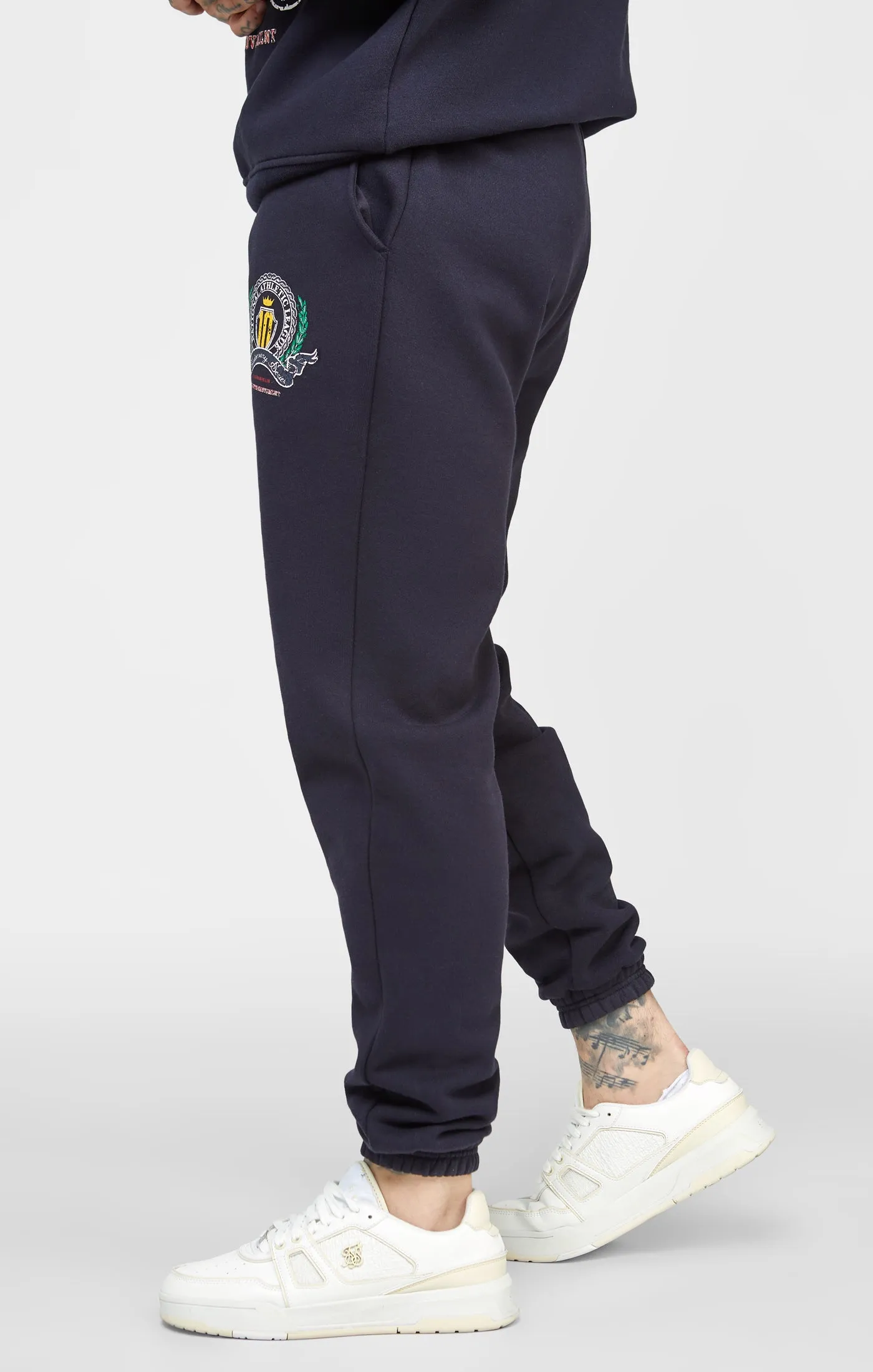 Navy Varsity Anniversary Print Relaxed Fit Jogger sold by Siksilk product image thumbnail 2