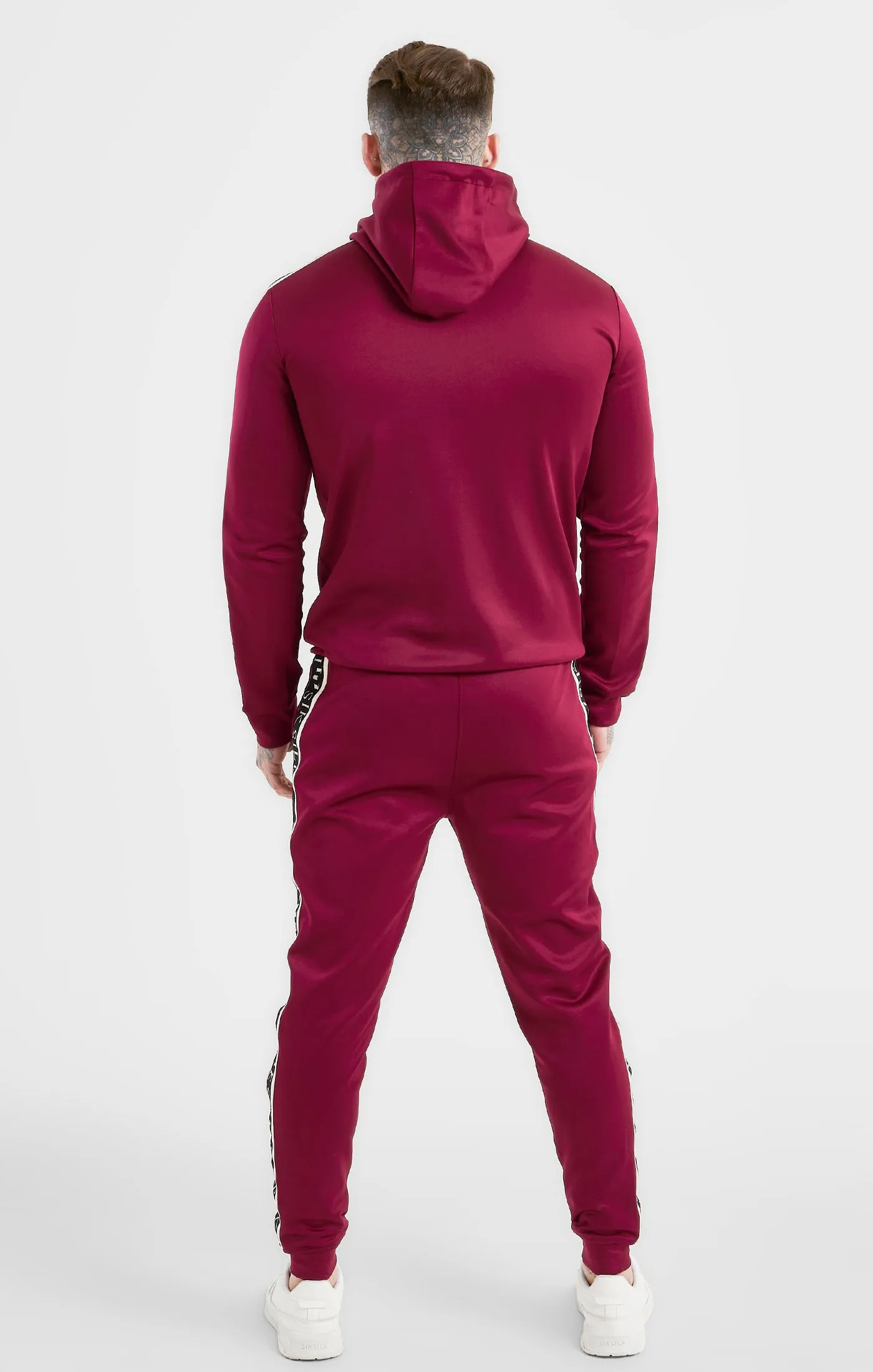 Messi x SikSilk Taped Pant - Burgundy sold by Siksilk product image thumbnail 5