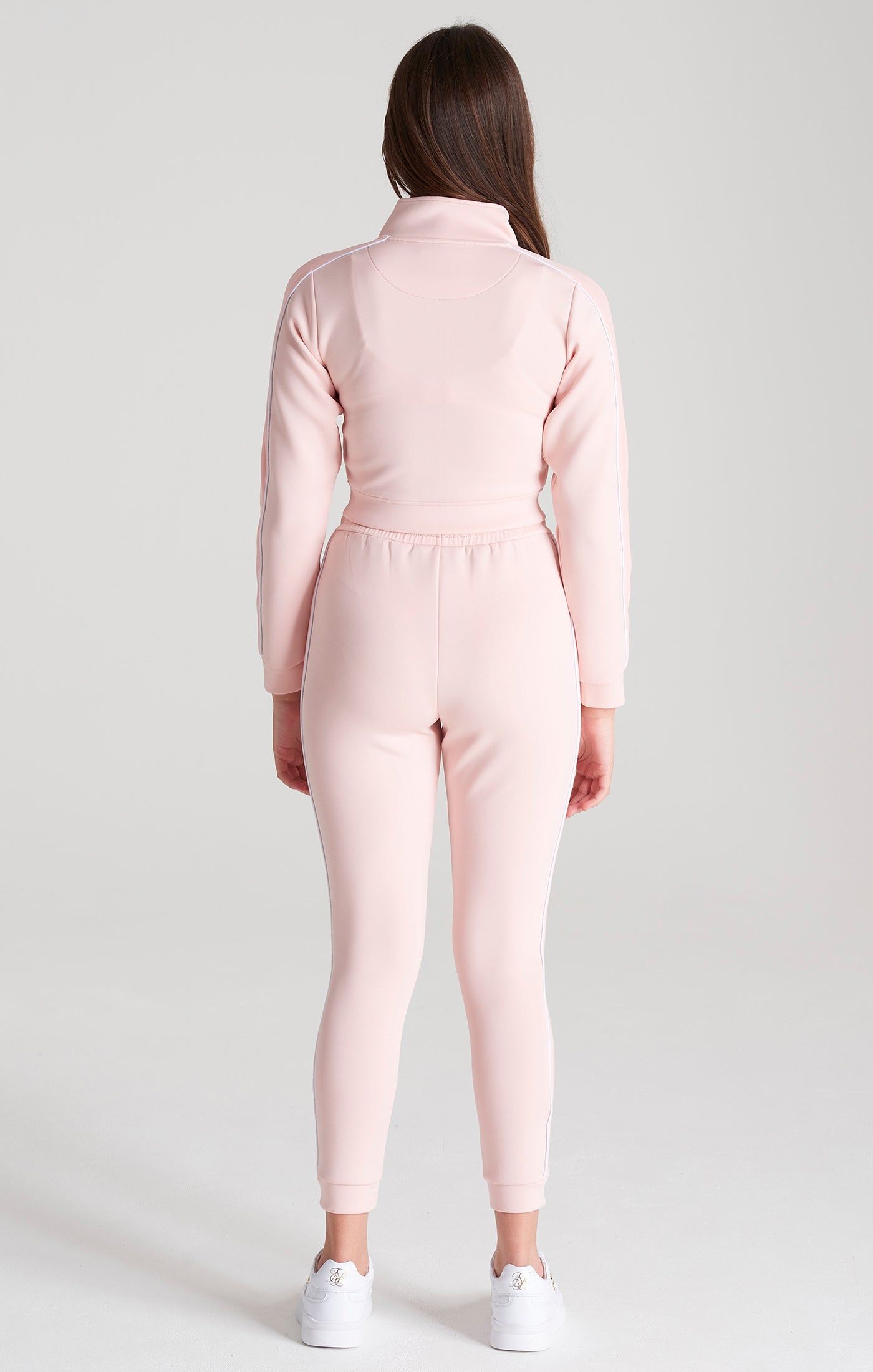 Girls Pink Velour Taped Track Pant sold by Siksilk product image thumbnail 5
