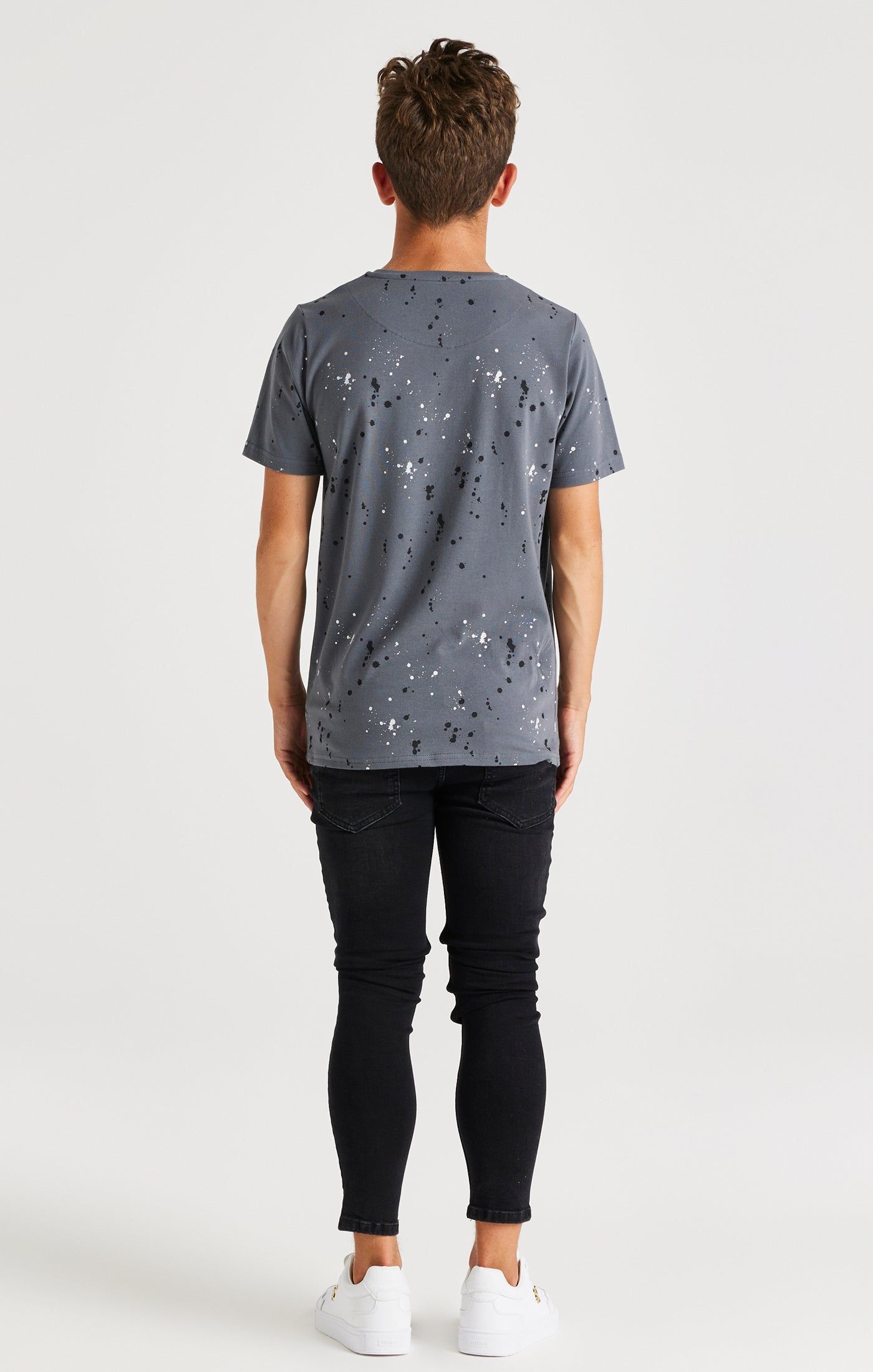 SikSilk Paint Splatter Tee - Grey sold by Siksilk product image thumbnail 5
