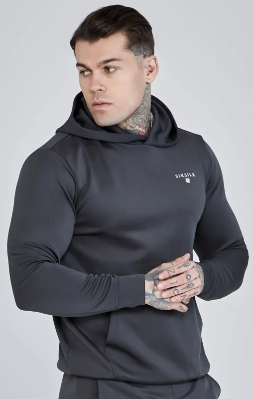 Grey Essentials Poly Hoodie sold by Siksilk