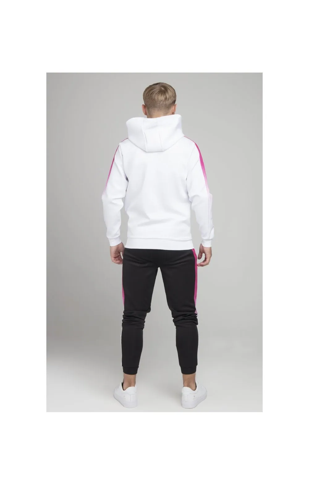 Illusive London Fade Panel Zip Through - White & Pink sold by Siksilk product image thumbnail 5