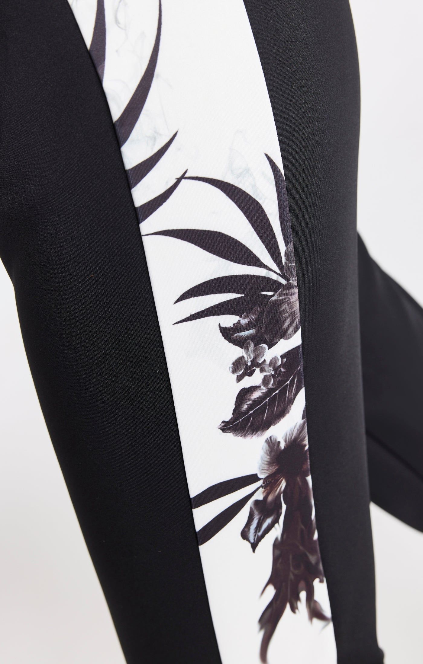 SikSilk Retro Fire Track Pants - Black & Ecru sold by Siksilk product image thumbnail 4