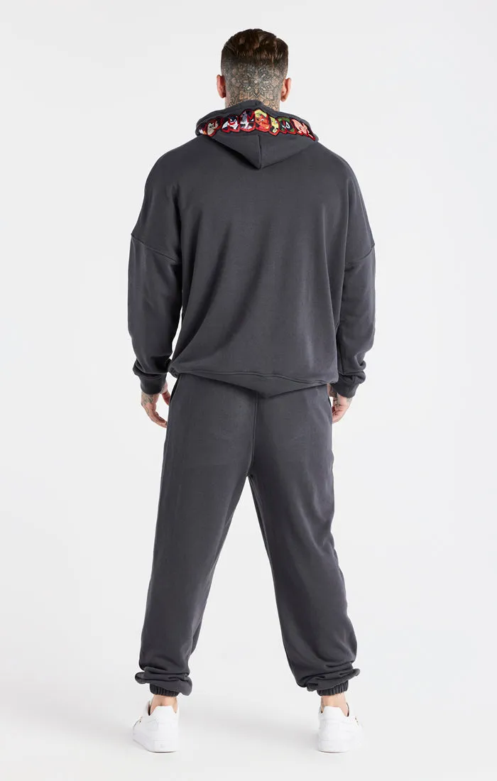 Grey Space Jam x SikSilk Oversized Hoodie sold by Siksilk product image thumbnail 5