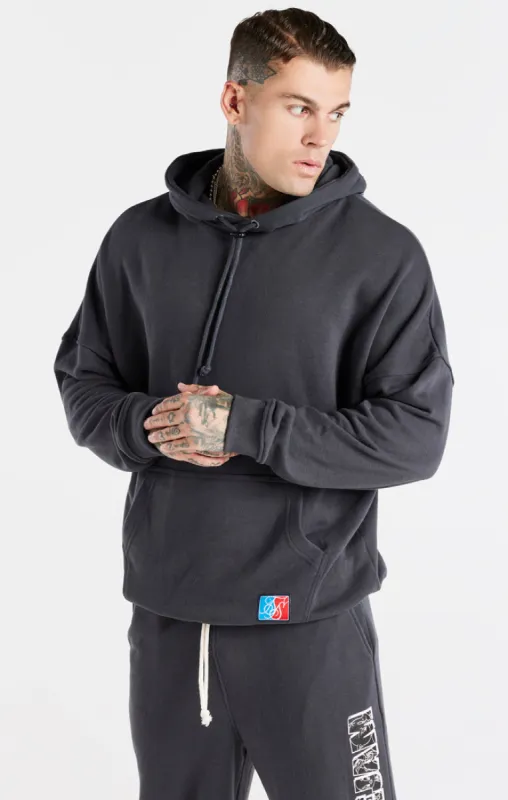 Grey Space Jam x SikSilk Oversized Hoodie sold by Siksilk