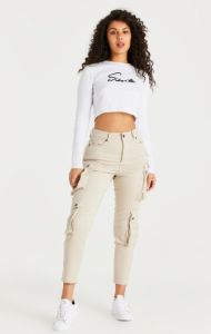 Beige Cargo Pant sold by Siksilk