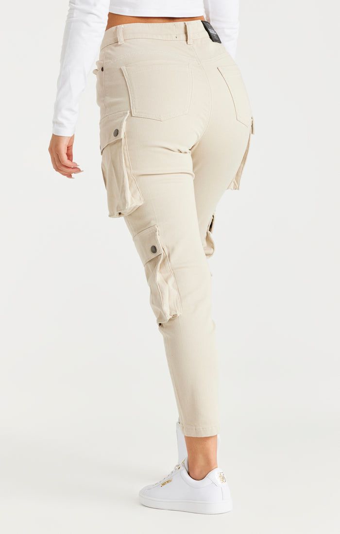 Beige Cargo Pant sold by Siksilk product image thumbnail 3