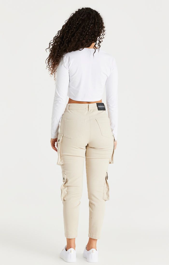 Beige Cargo Pant sold by Siksilk product image thumbnail 7