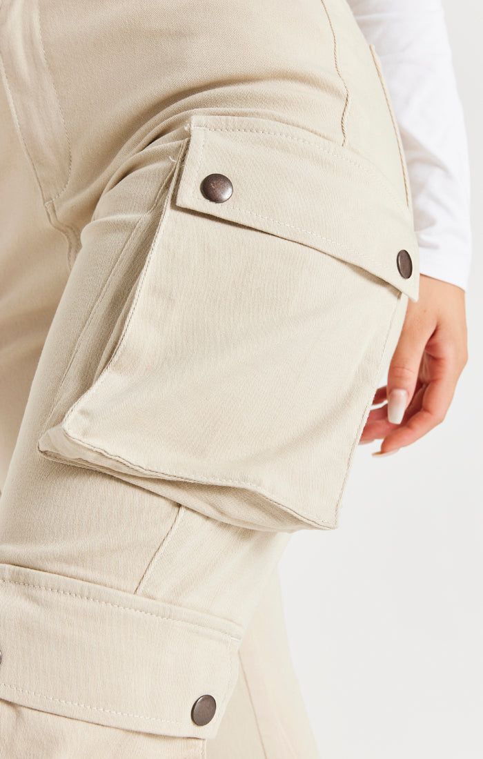 Beige Cargo Pant sold by Siksilk product image thumbnail 4