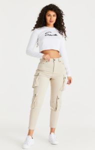 Beige Cargo Pant sold by Siksilk