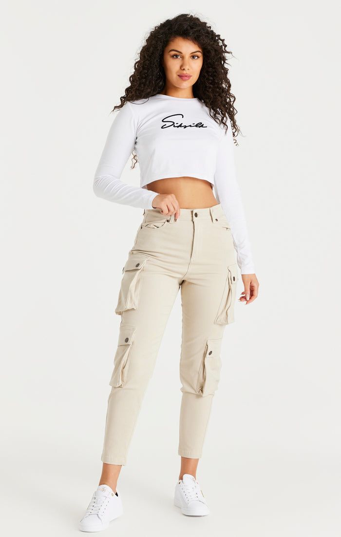 Beige Cargo Pant sold by Siksilk product image thumbnail 5