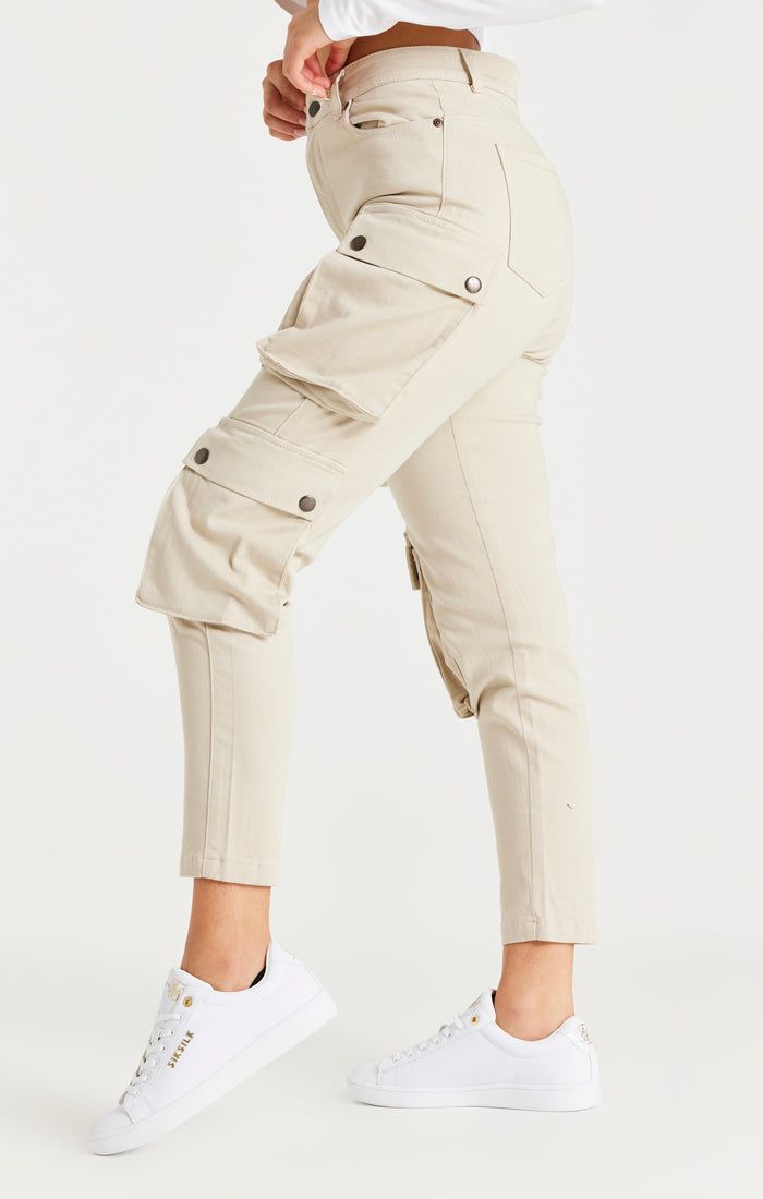 Beige Cargo Pant sold by Siksilk product image thumbnail 2