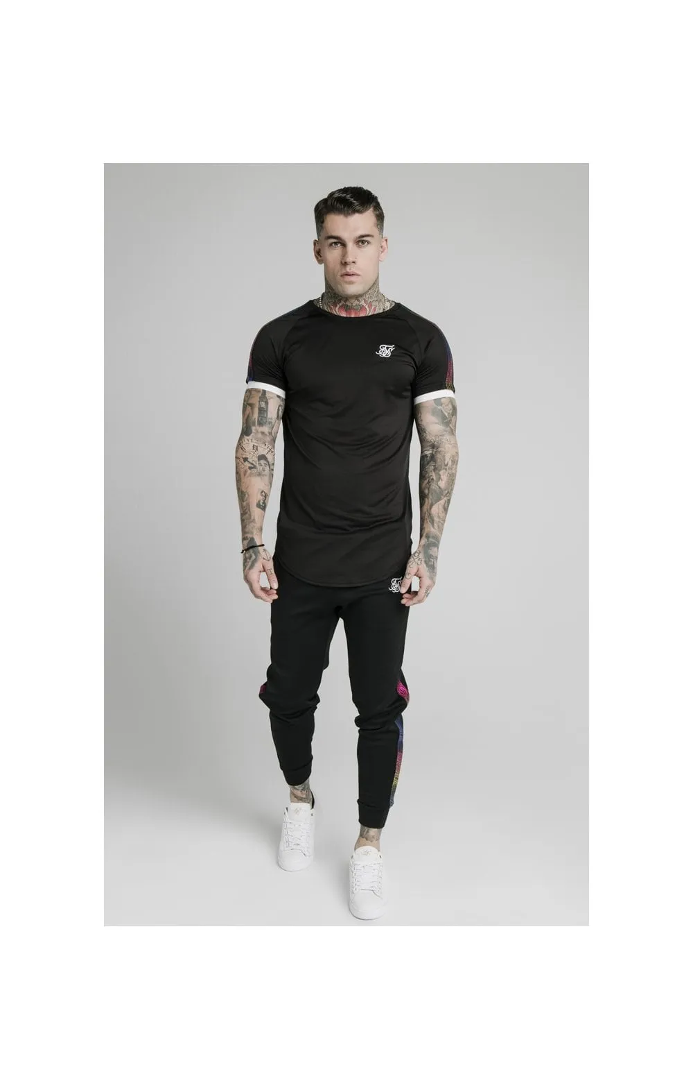 SikSilk S/S Fade Runner Tech Tee - Black sold by Siksilk product image thumbnail 4