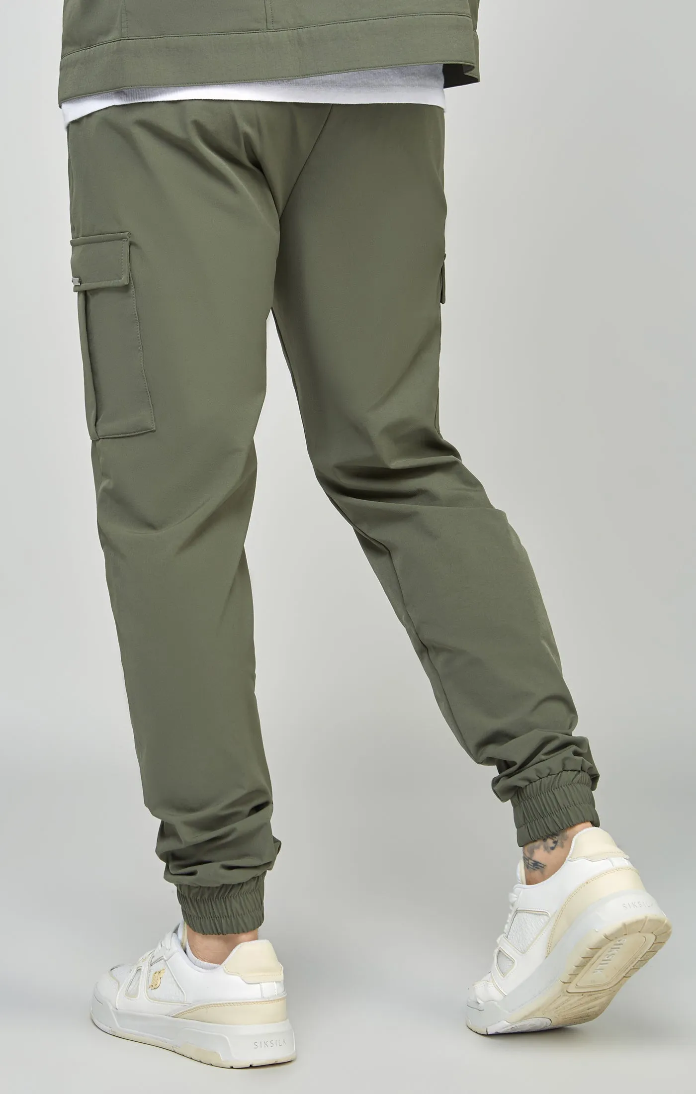 Khaki Utility Cargo Jogger sold by Siksilk product image thumbnail 4