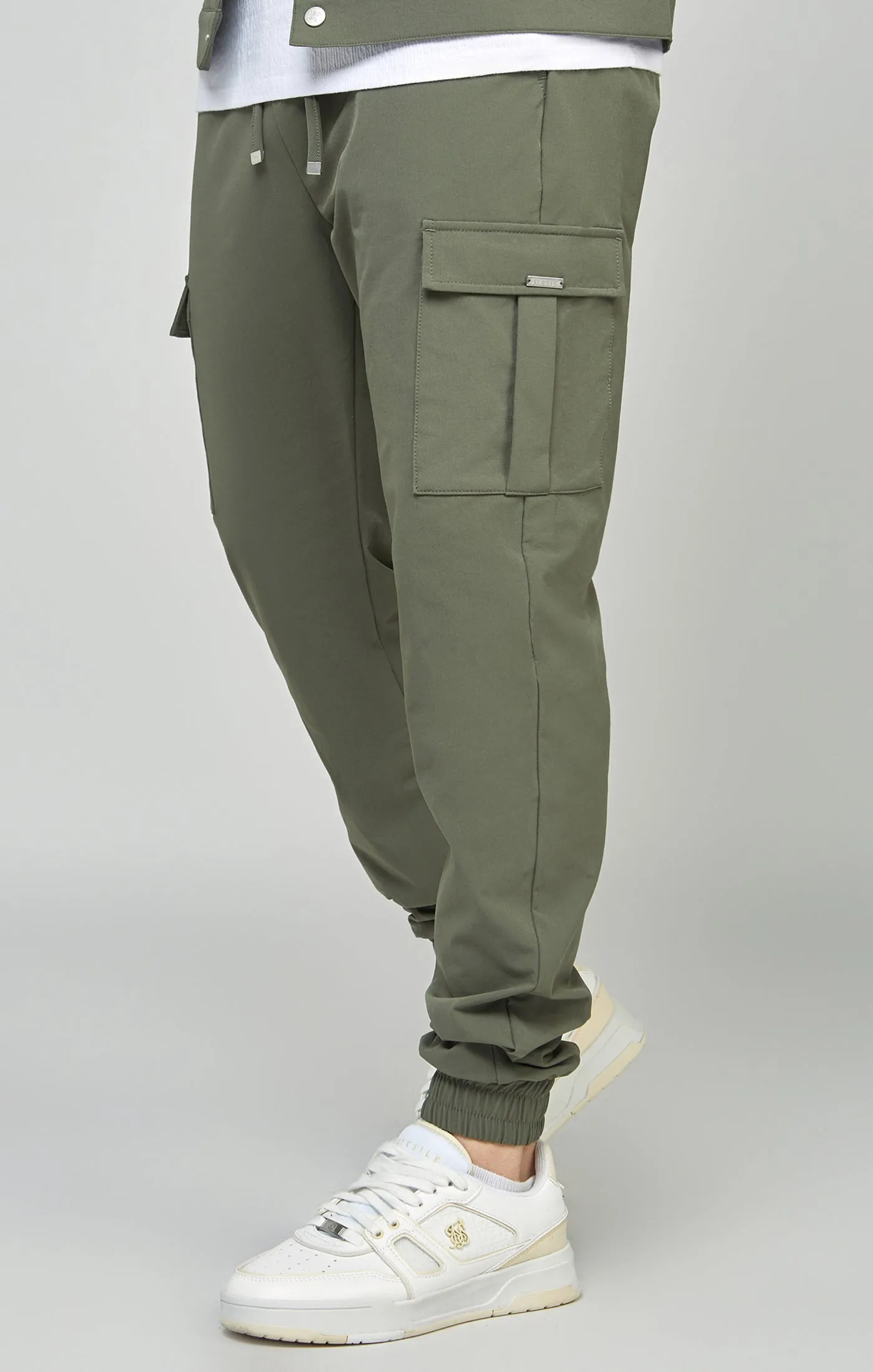 Khaki Utility Cargo Jogger sold by Siksilk