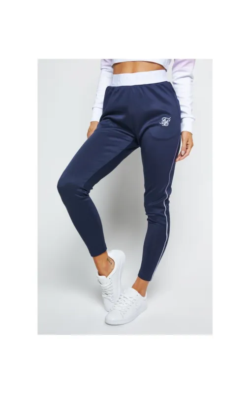 SikSilk Violet Fade Track Pants - Navy sold by Siksilk