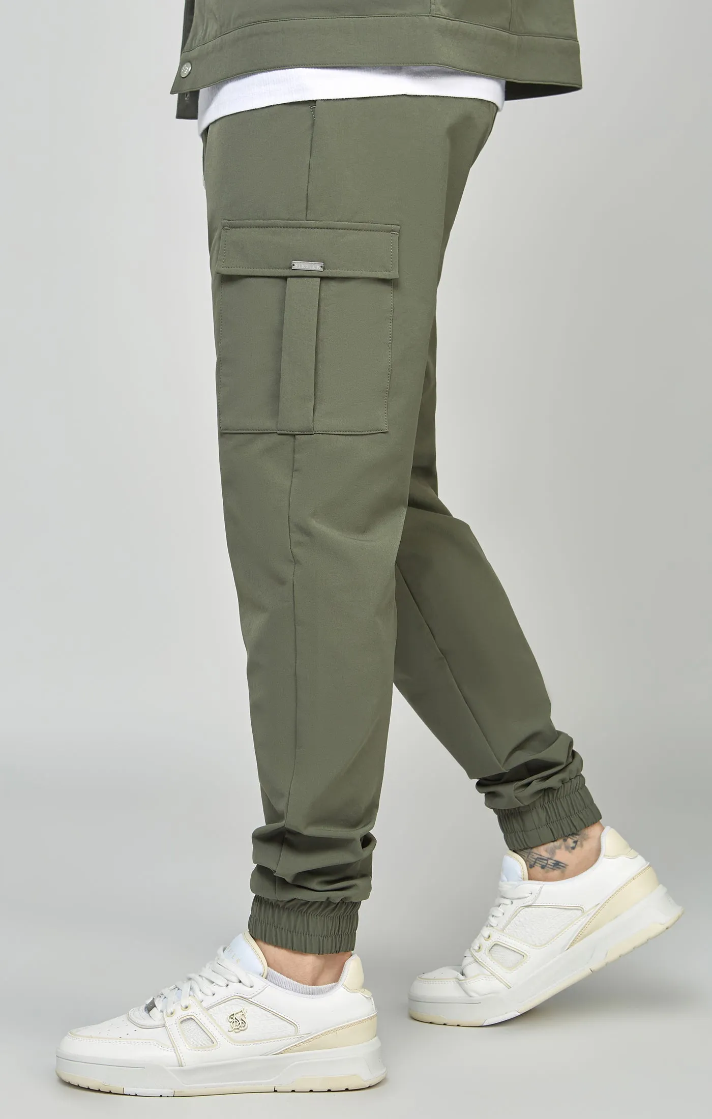 Khaki Utility Cargo Jogger sold by Siksilk product image thumbnail 2