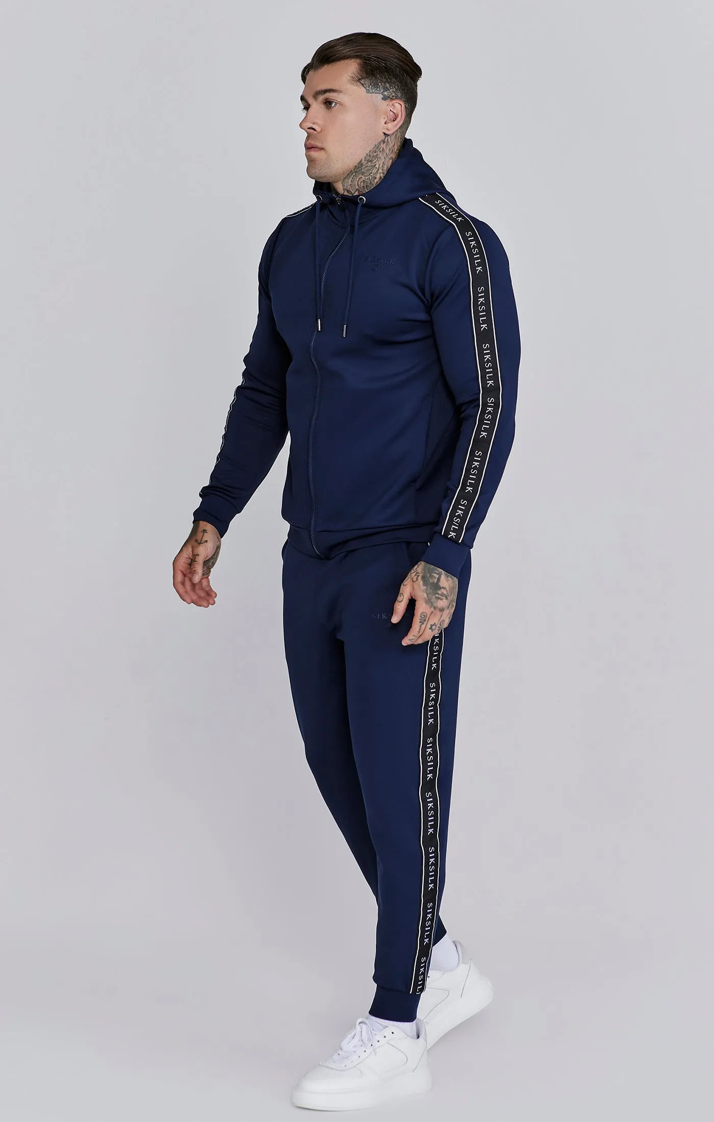 Navy Hoodie and Joggers Set sold by Siksilk product image thumbnail 4