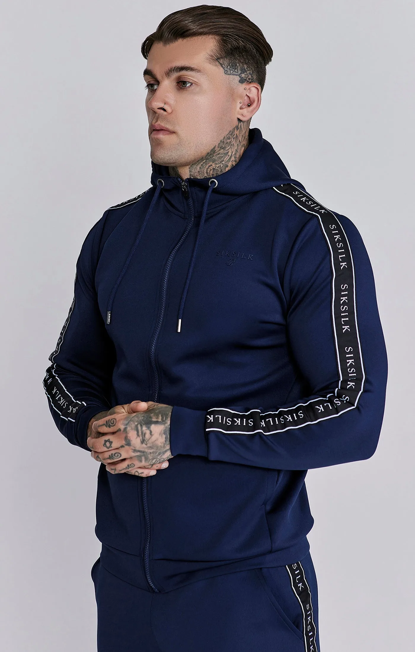Navy Hoodie and Joggers Set sold by Siksilk product image thumbnail 2