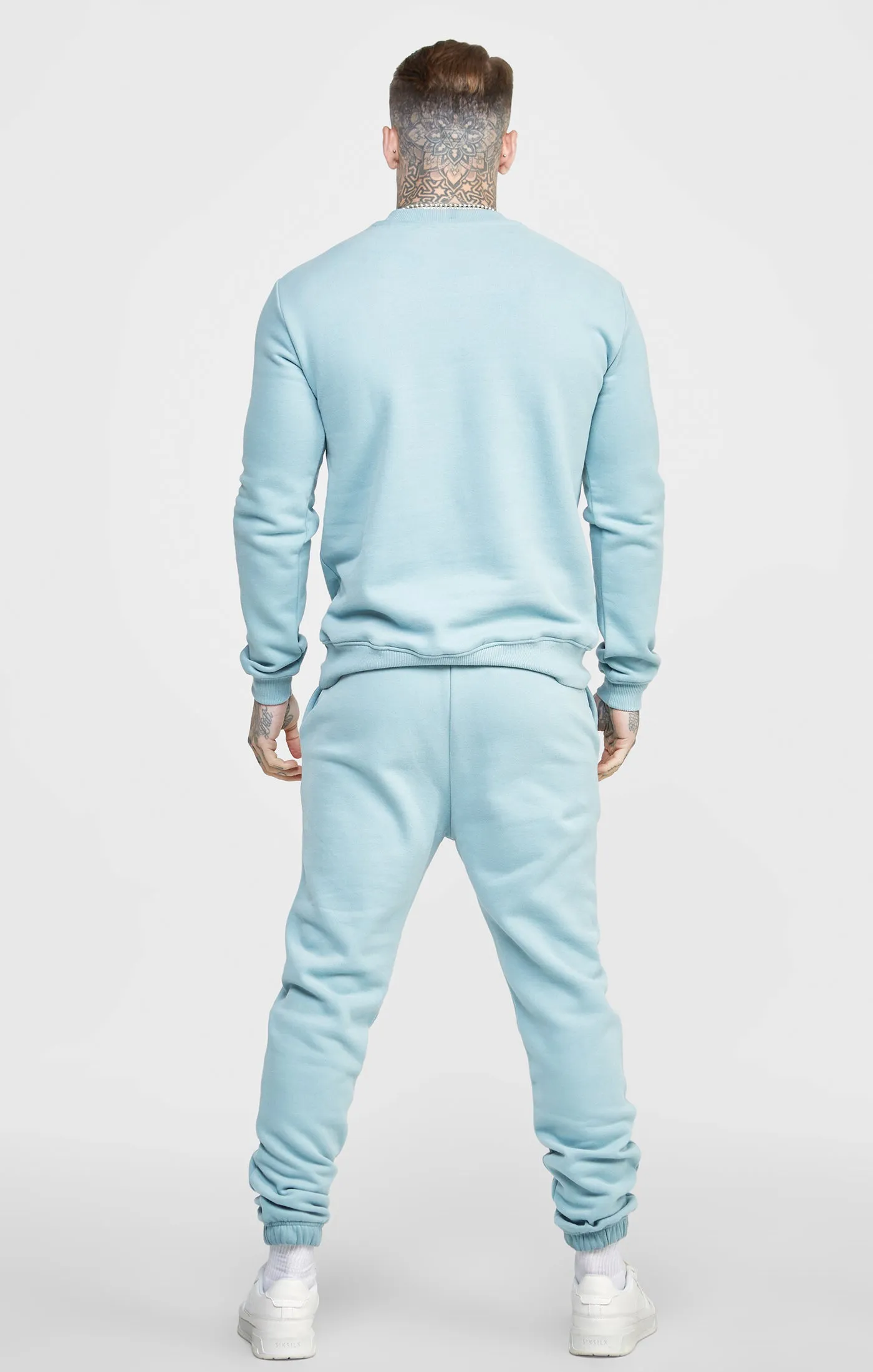 Blue Script Embroidery Sweatshirt sold by Siksilk product image thumbnail 5