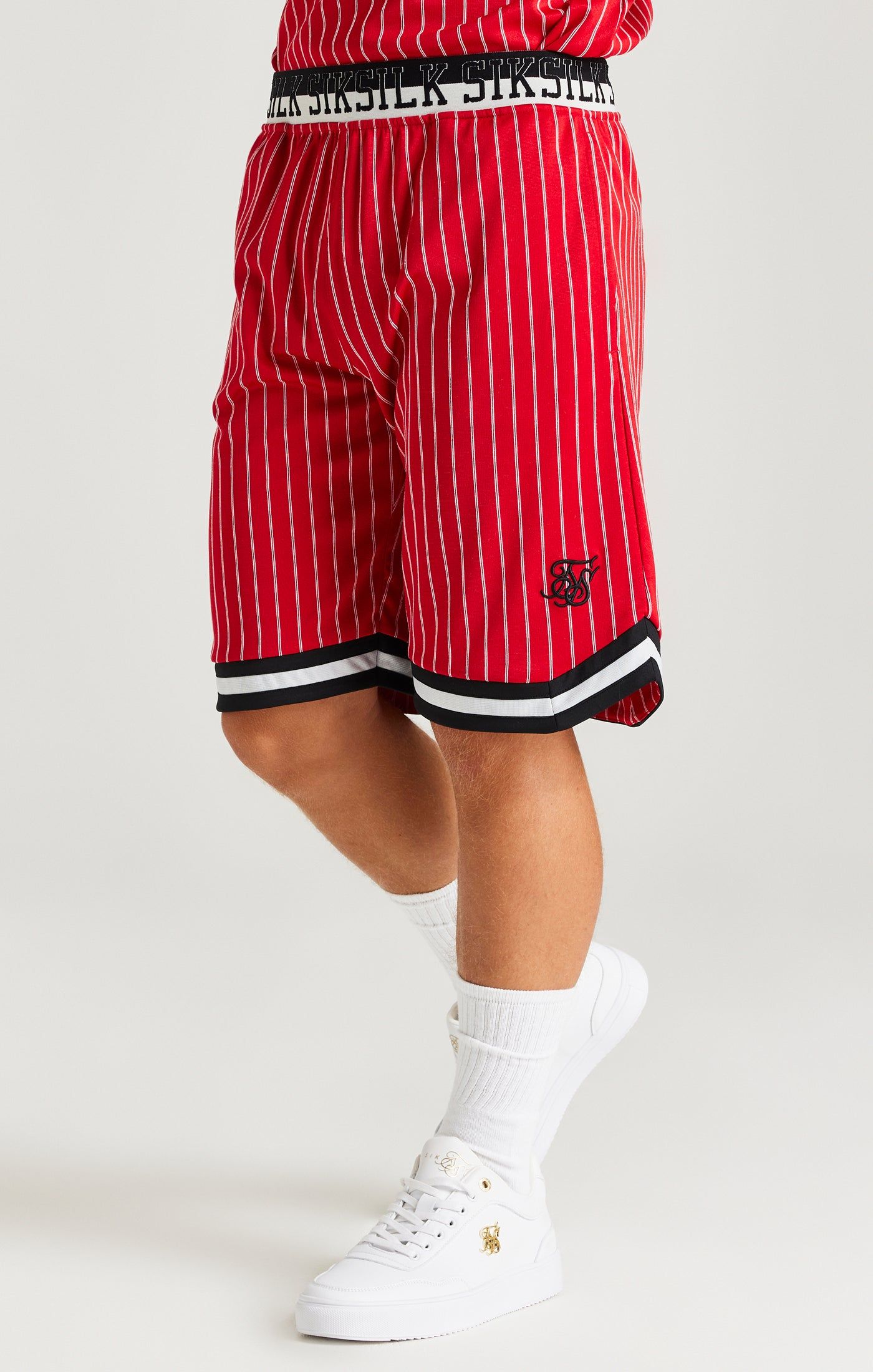 SikSilk Retro Classic Basketball Shorts - Red sold by Siksilk