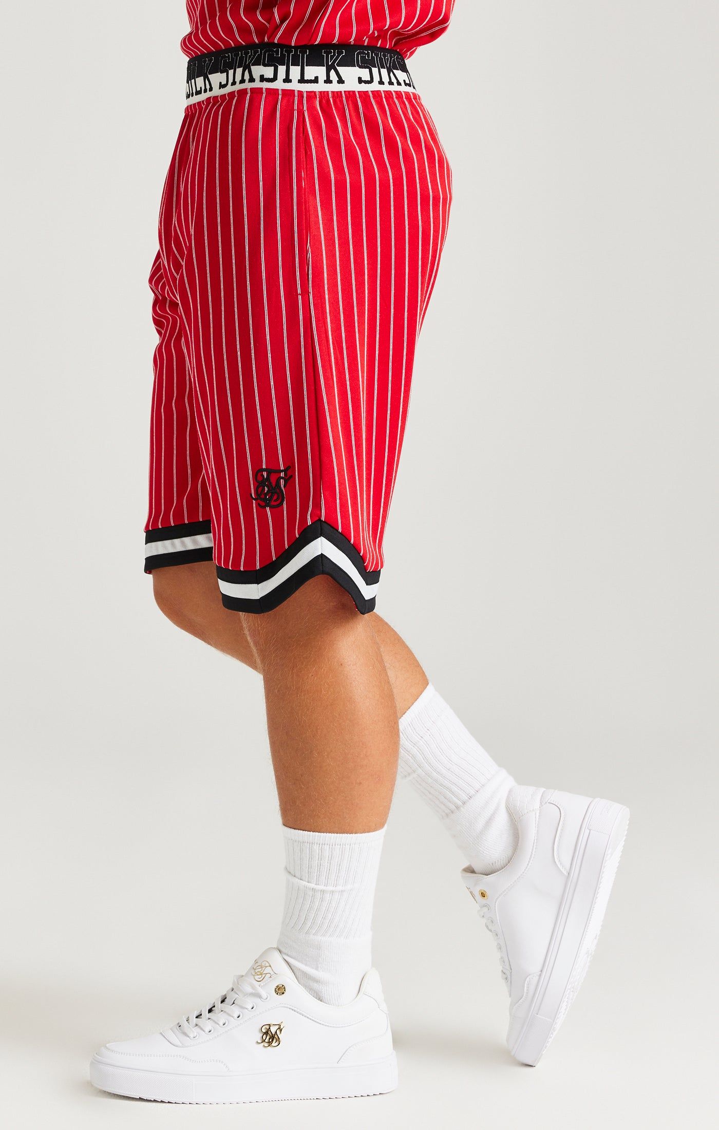 SikSilk Retro Classic Basketball Shorts - Red sold by Siksilk product image thumbnail 2