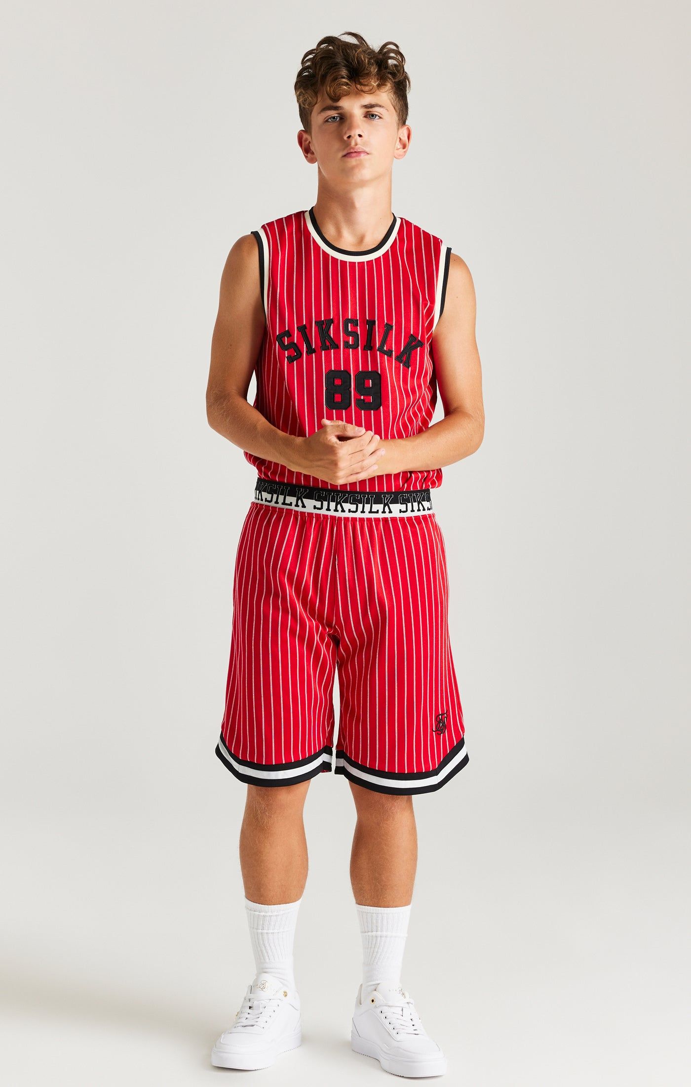 SikSilk Retro Classic Basketball Shorts - Red sold by Siksilk product image thumbnail 3