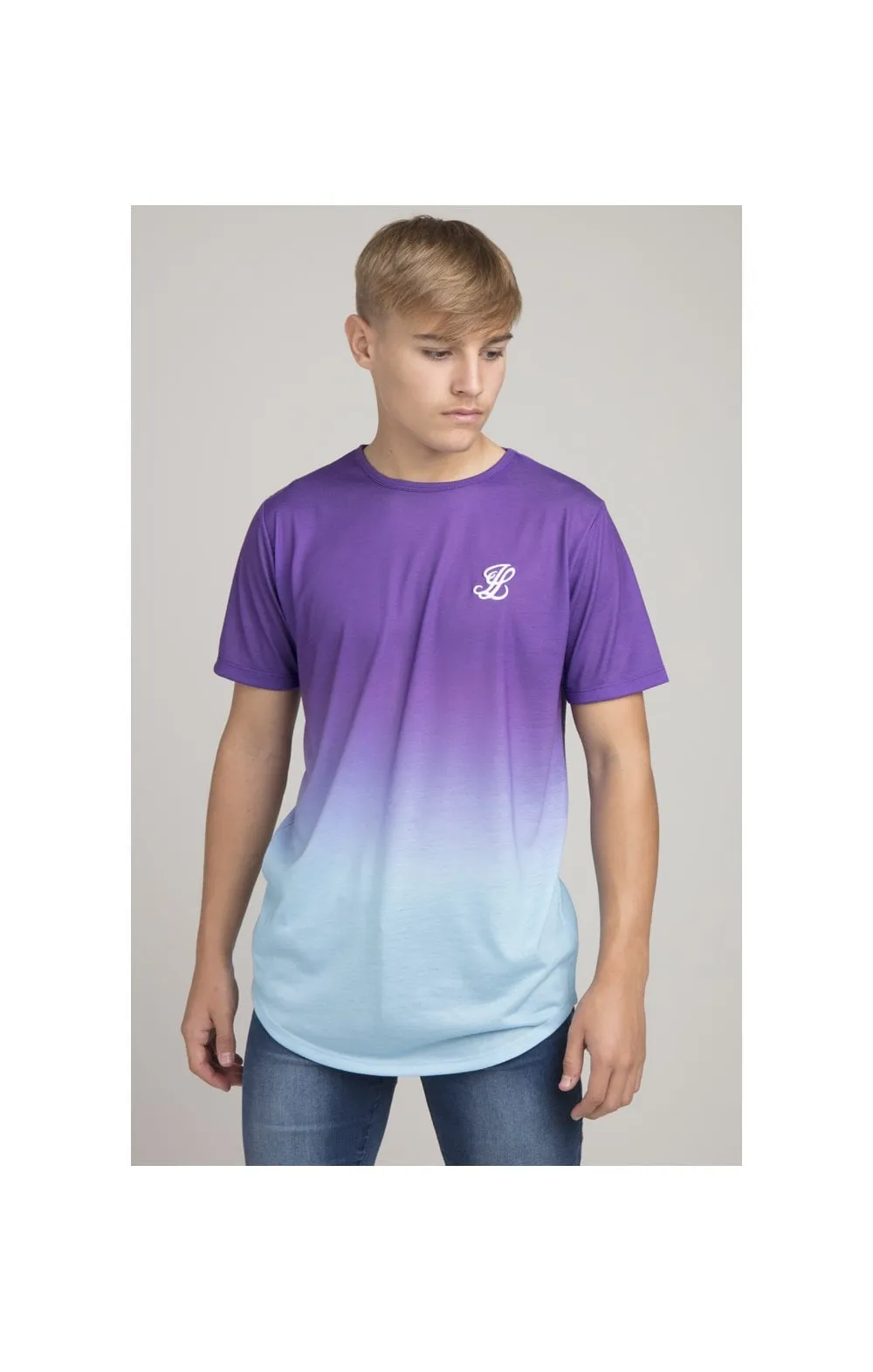 Boys Illusive Purple Fade T-Shirt sold by Siksilk product image thumbnail 2