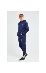Illusive London Element Overhead Hoodie - Navy Gold & Yellow sold by Siksilk