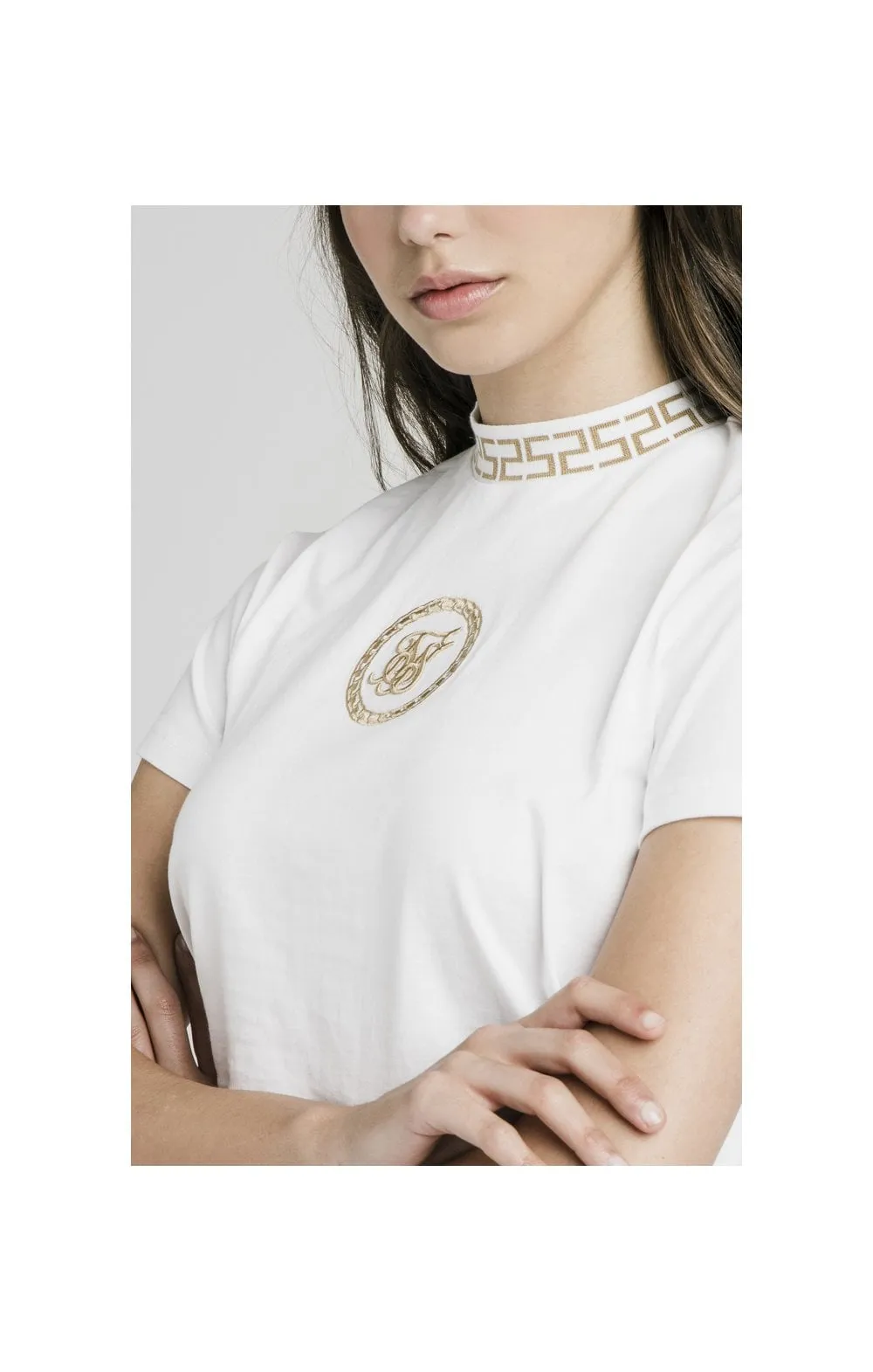 SikSilk Luxury Crop Tee - White sold by Siksilk product image thumbnail 2