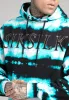 Black Tie Dye Rhinestone Hoodie sold by Siksilk