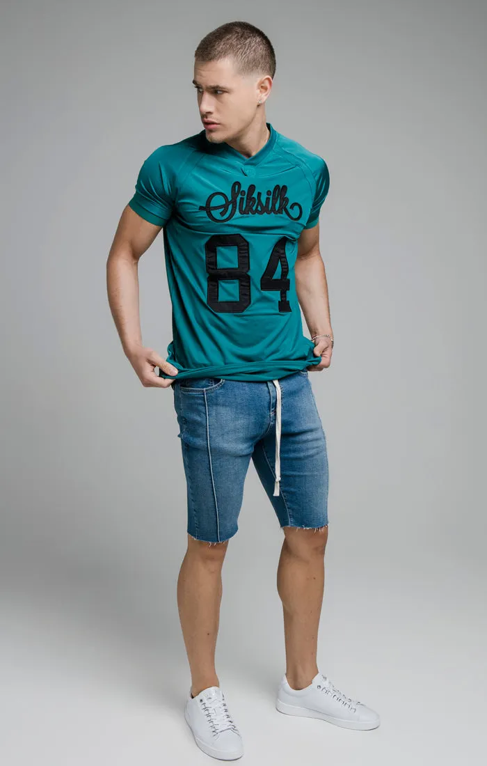 Teal Stretch Sports T-Shirt sold by Siksilk product image thumbnail 3