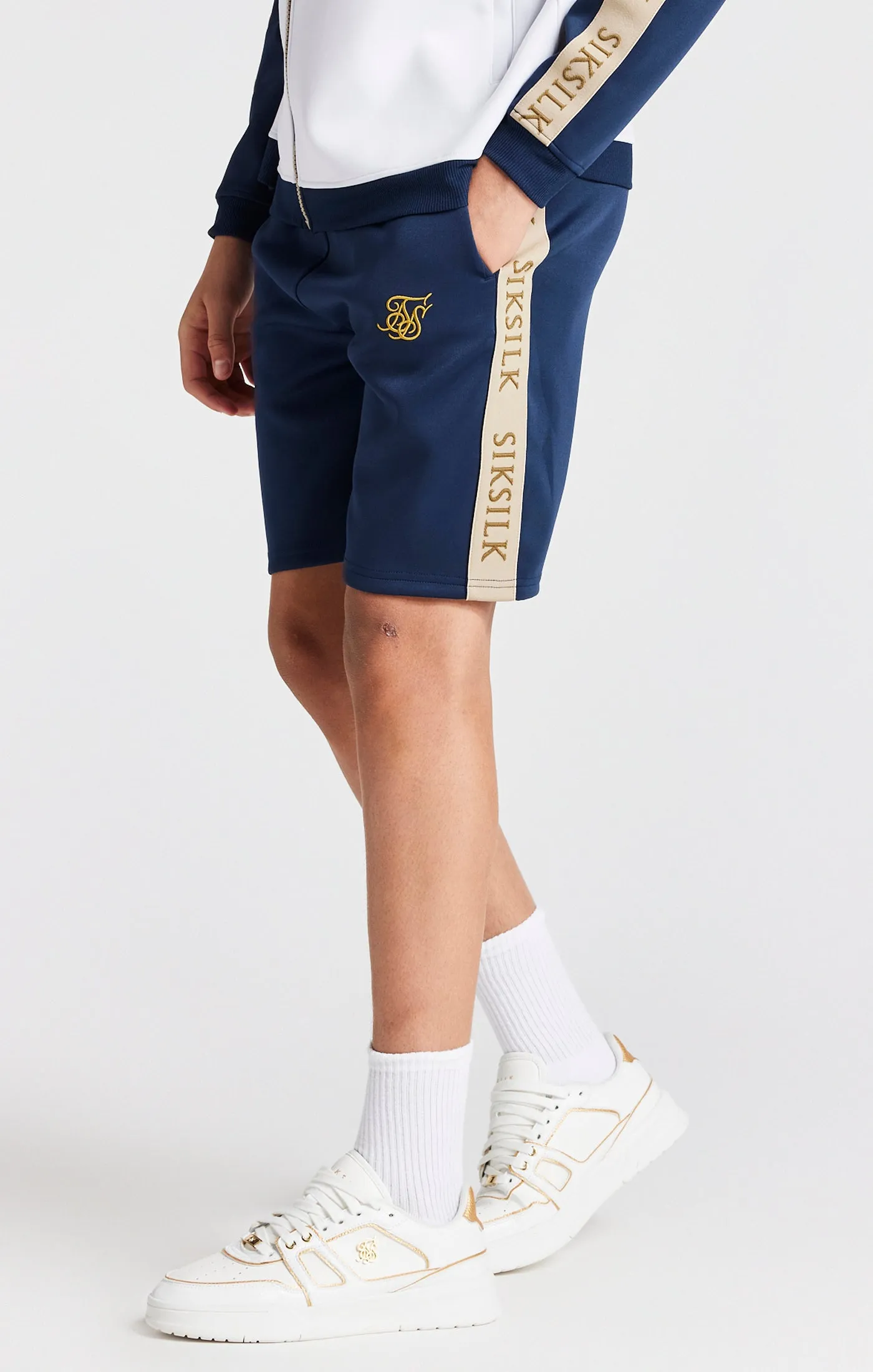 Boys Navy Retro Short sold by Siksilk
