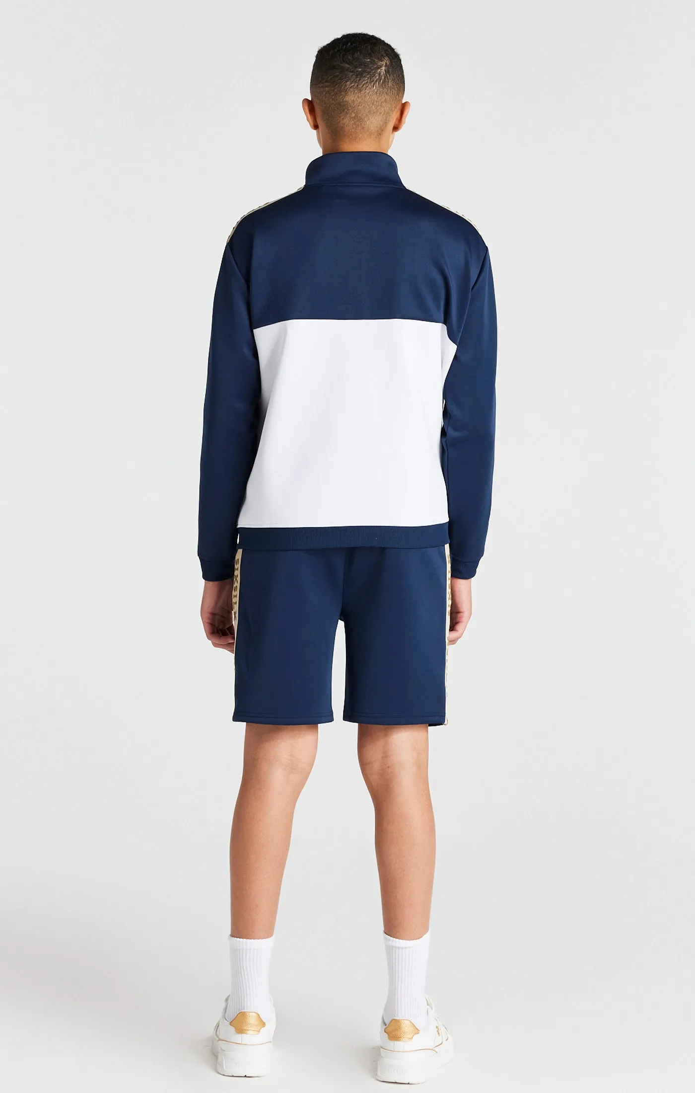 Boys Navy Retro Short sold by Siksilk product image thumbnail 5