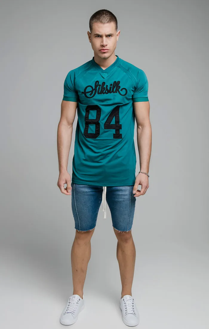 Teal Stretch Sports T-Shirt sold by Siksilk product image thumbnail 5