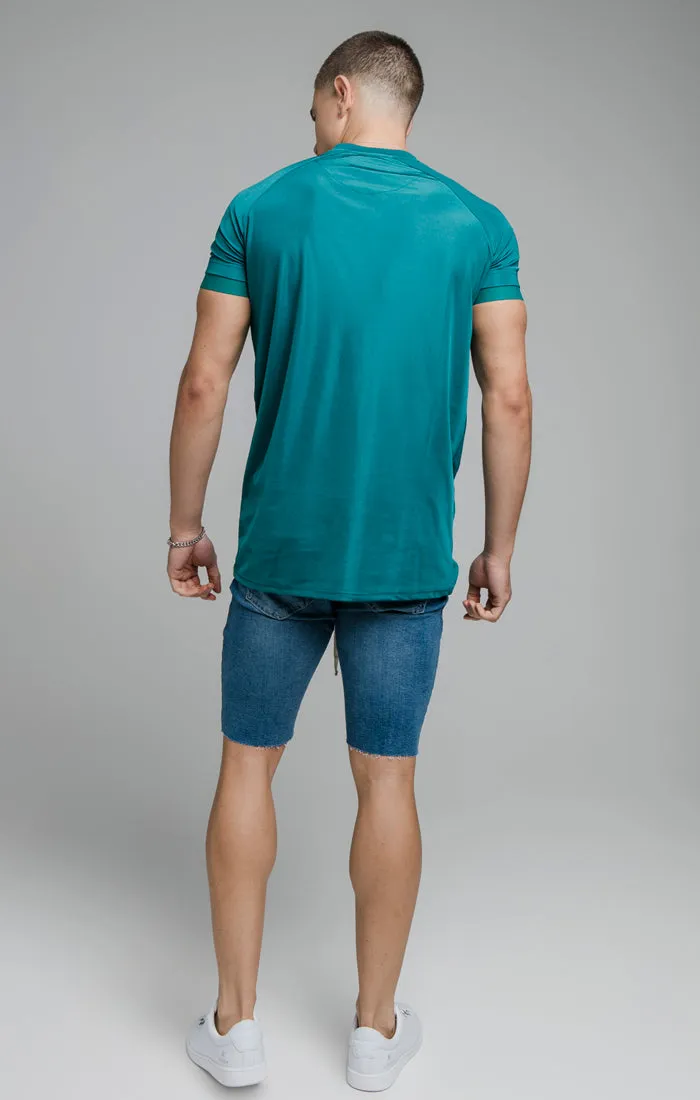 Teal Stretch Sports T-Shirt sold by Siksilk product image thumbnail 2