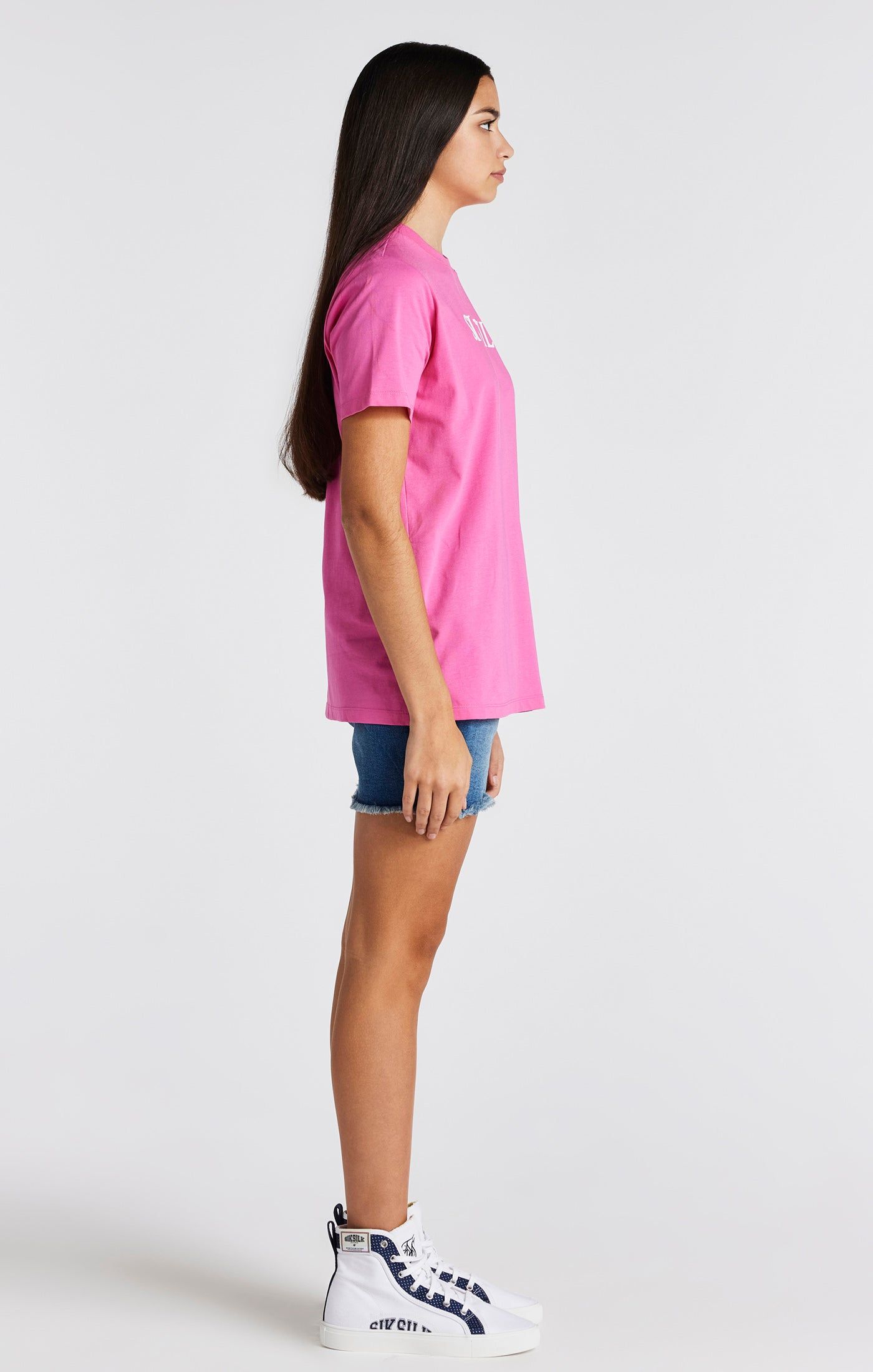 Girls Pink Branded T-Shirt sold by Siksilk product image thumbnail 4