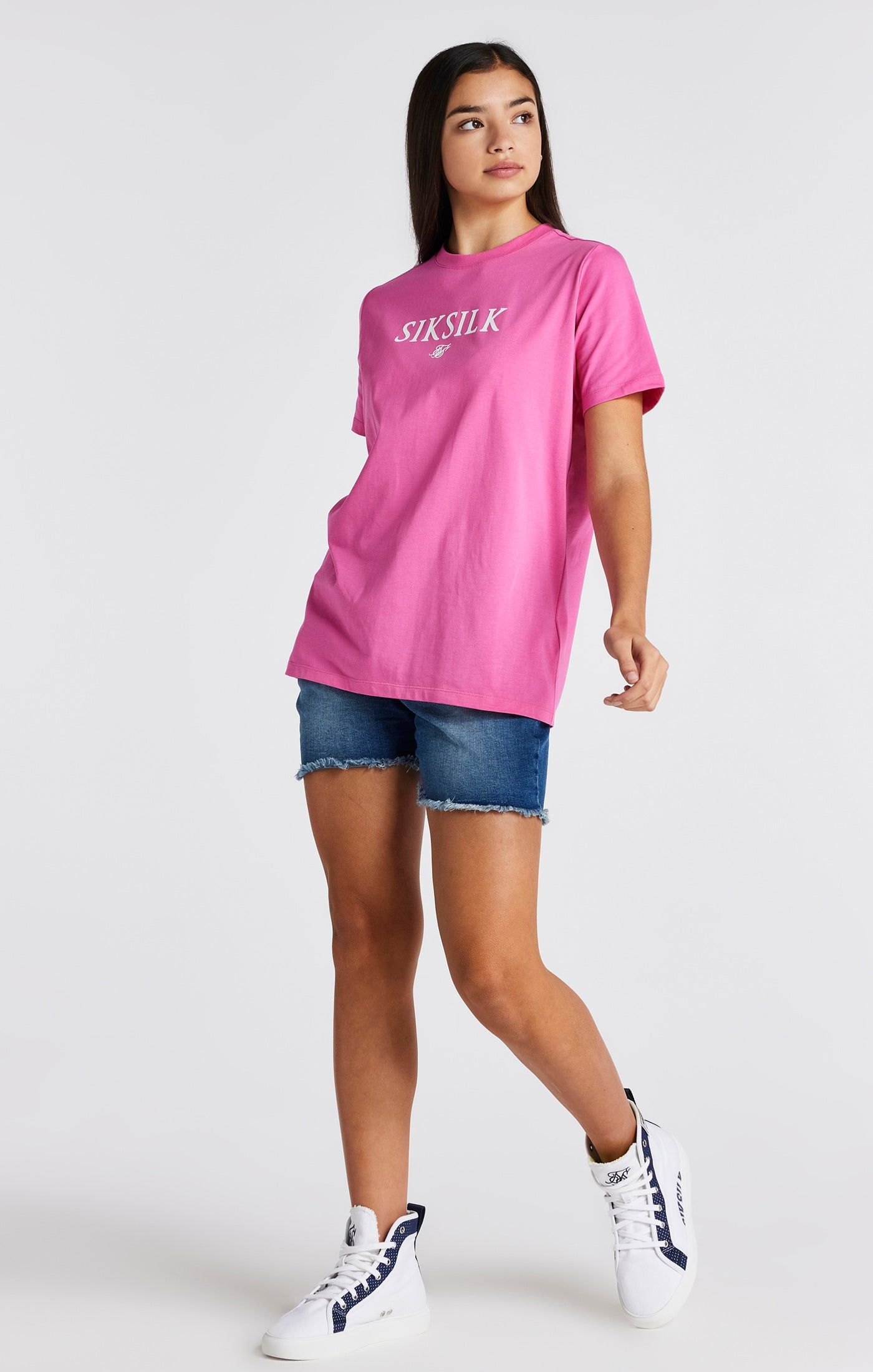 Girls Pink Branded T-Shirt sold by Siksilk product image thumbnail 6