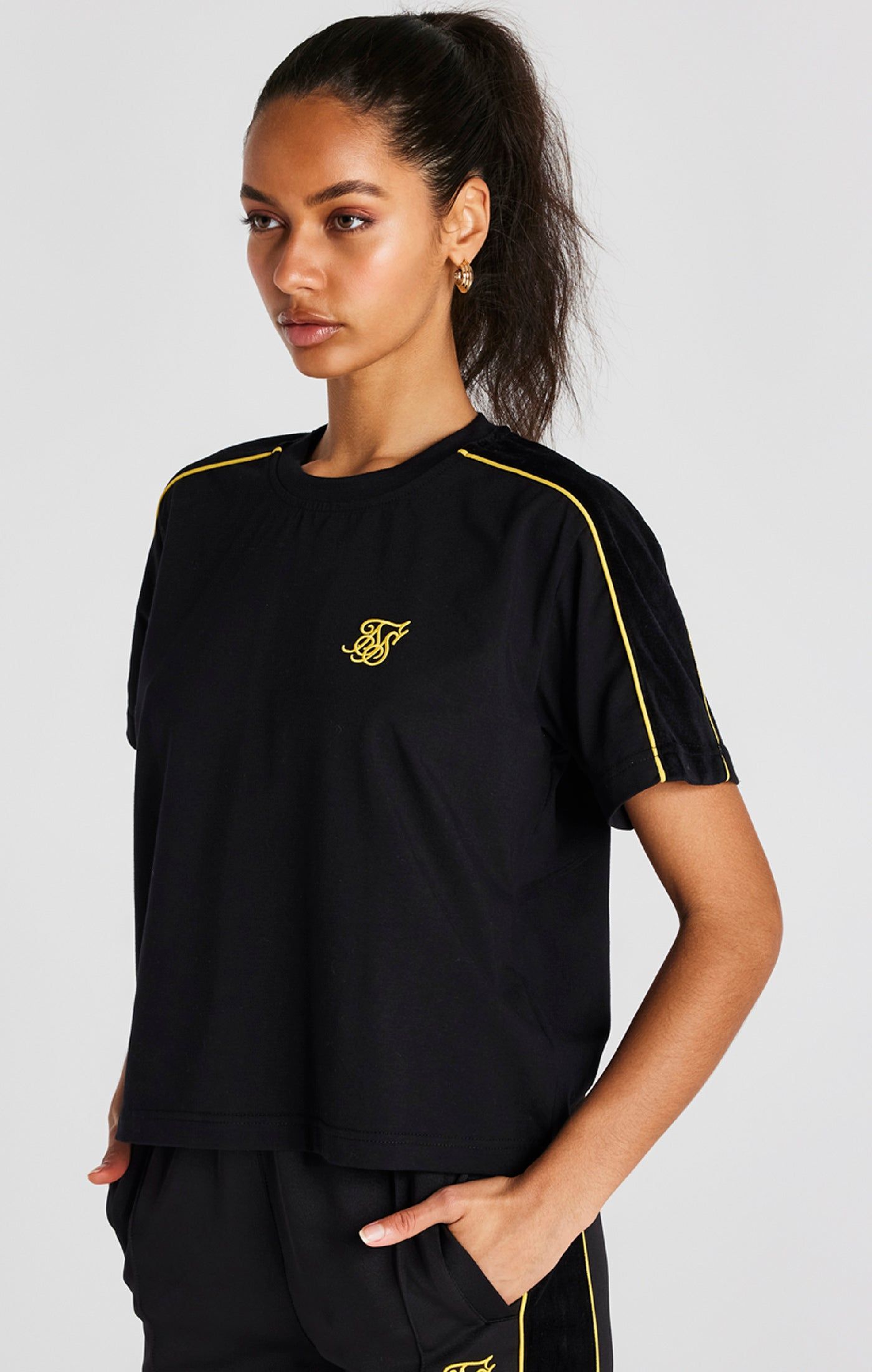 Black T-Shirt sold by Siksilk product image thumbnail 6