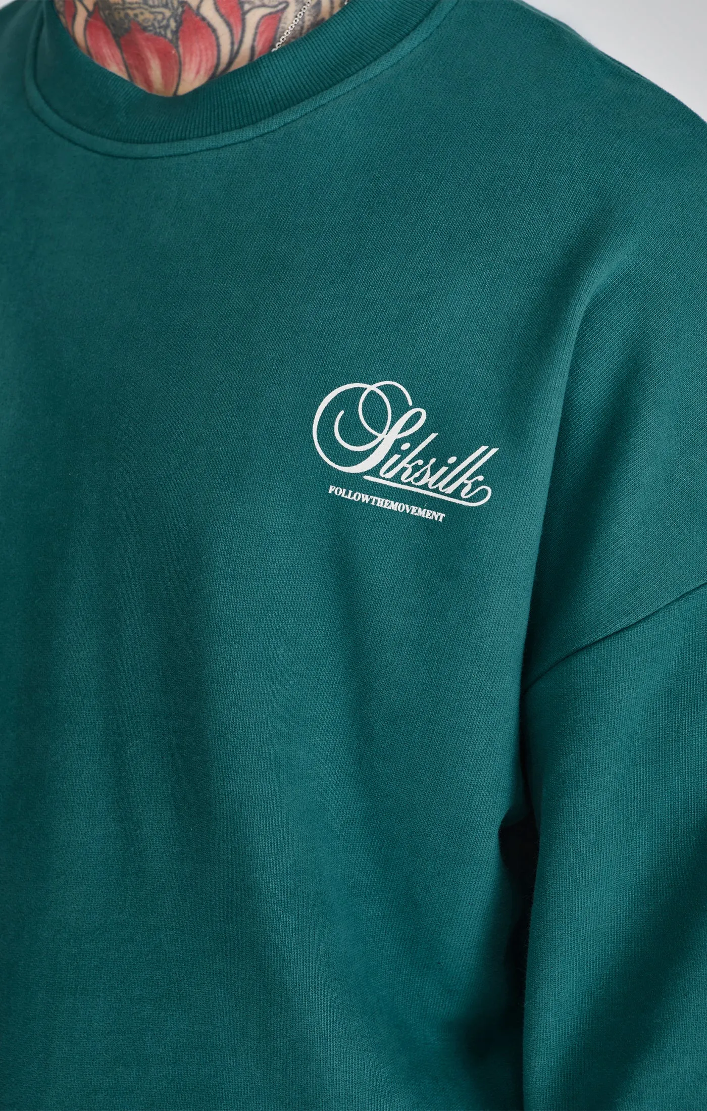 Green Graphic Sweater sold by Siksilk product image thumbnail 3